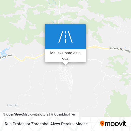 Rua Professor Zardeabel Alves Pereira mapa