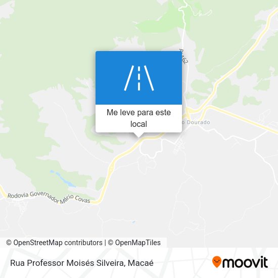 Rua Professor Moisés Silveira mapa