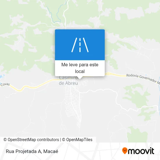 Rua Projetada A mapa