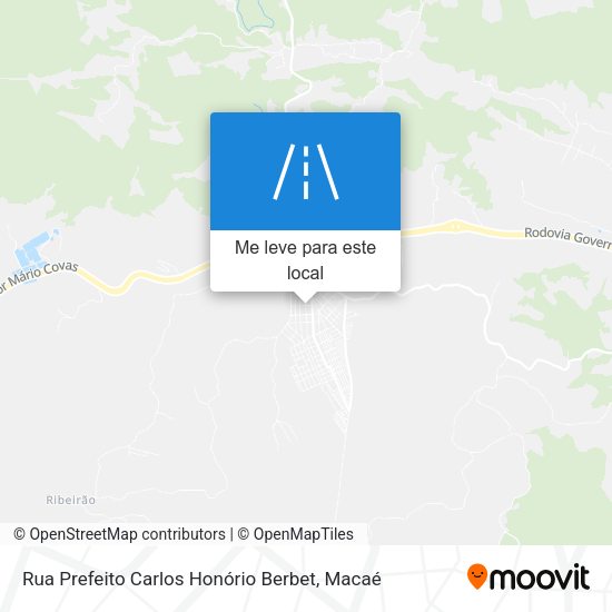 Rua Prefeito Carlos Honório Berbet mapa