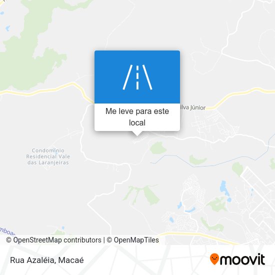 Rua Azaléia mapa