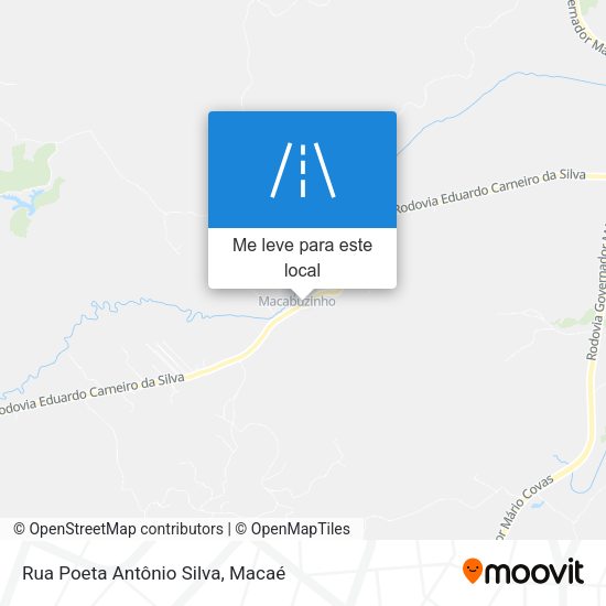 Rua Poeta Antônio Silva mapa