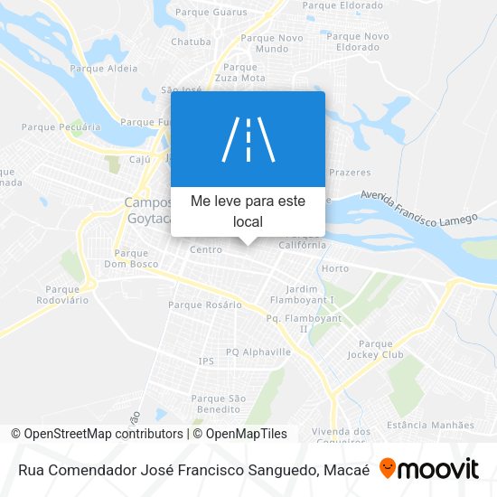 Rua Comendador José Francisco Sanguedo mapa