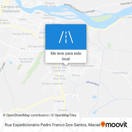 Rua Expedicionário Pedro Franco Dos Santos mapa
