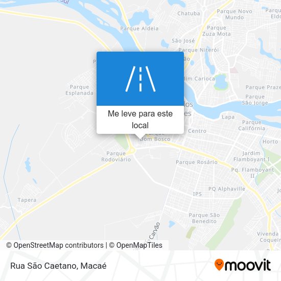 Rua São Caetano mapa