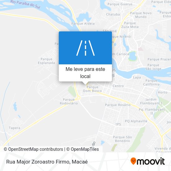 Rua Major Zoroastro Firmo mapa