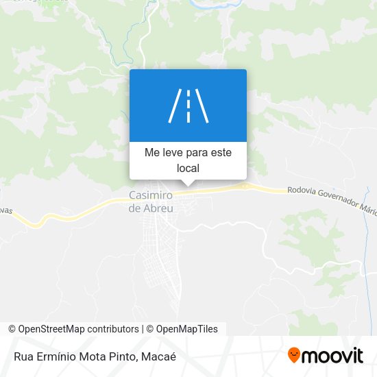 Rua Ermínio Mota Pinto mapa