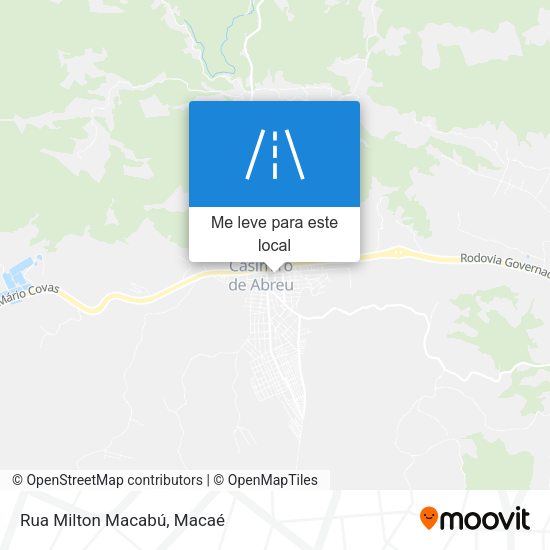 Rua Milton Macabú mapa