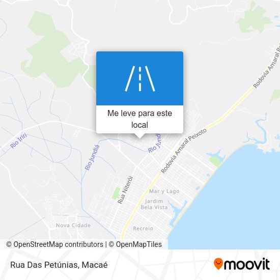 Rua Das Petúnias mapa
