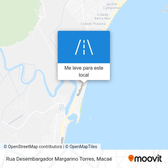 Rua Desembargador Margarino Torres mapa