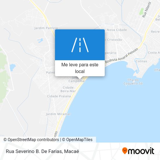 Rua Severino B. De Farias mapa