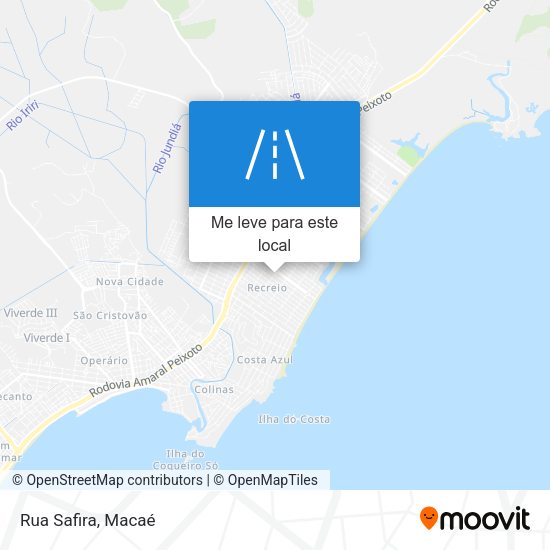 Rua Safira mapa