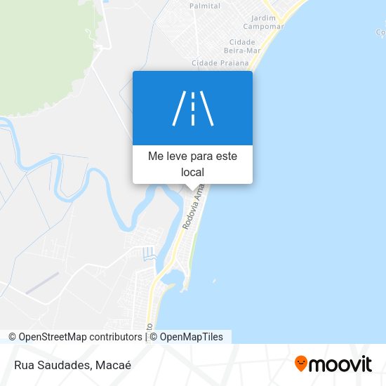 Rua Saudades mapa