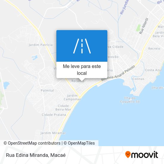 Rua Edina Miranda mapa