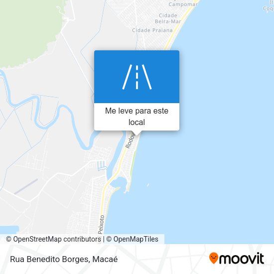 Rua Benedito Borges mapa