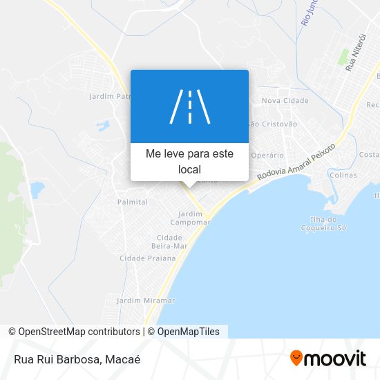 Rua Rui Barbosa mapa