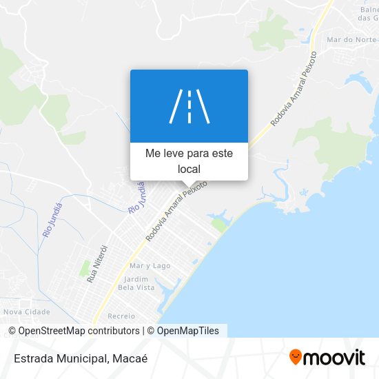 Estrada Municipal mapa