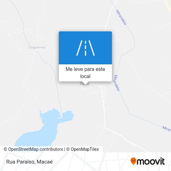 Rua Paraíso mapa