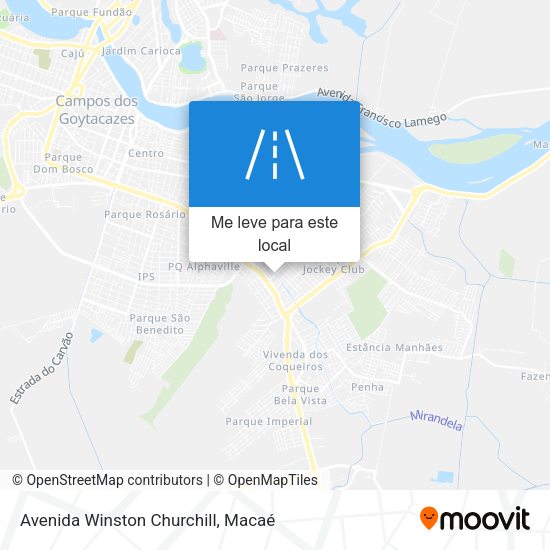 Avenida Winston Churchill mapa
