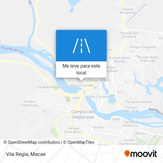 Vila Régia mapa