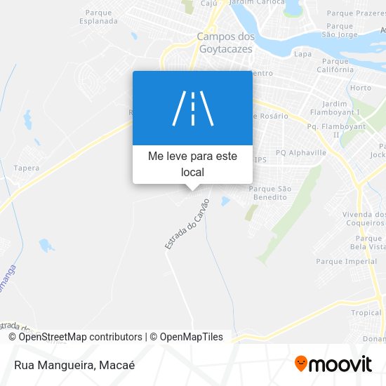 Rua Mangueira mapa