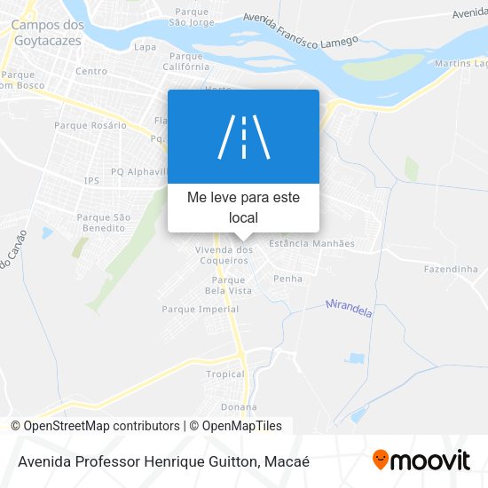 Avenida Professor Henrique Guitton mapa