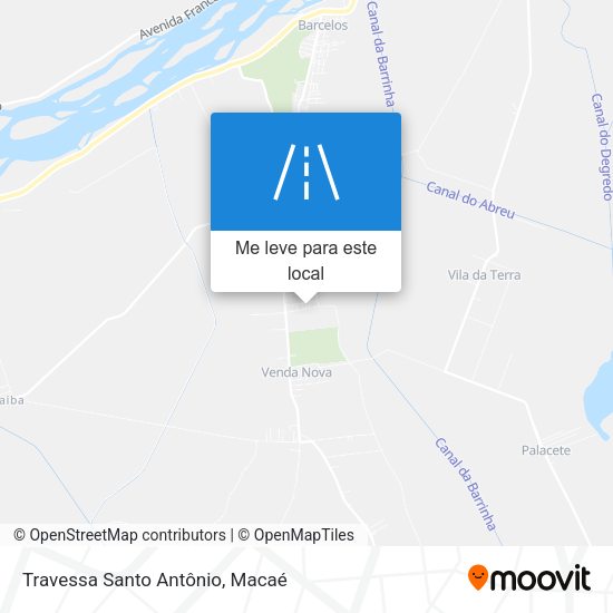 Travessa Santo Antônio mapa