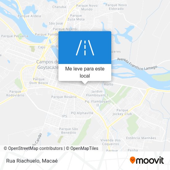 Rua Riachuelo mapa