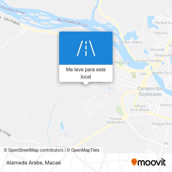 Alameda Arabe mapa