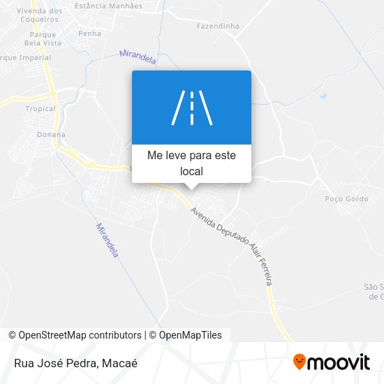 Rua José Pedra mapa