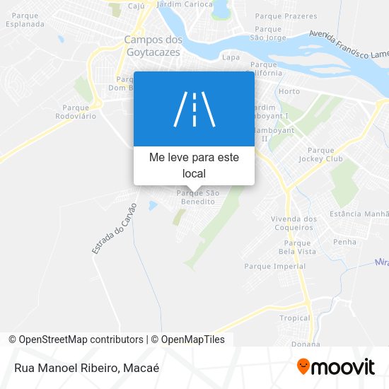 Rua Manoel Ribeiro mapa