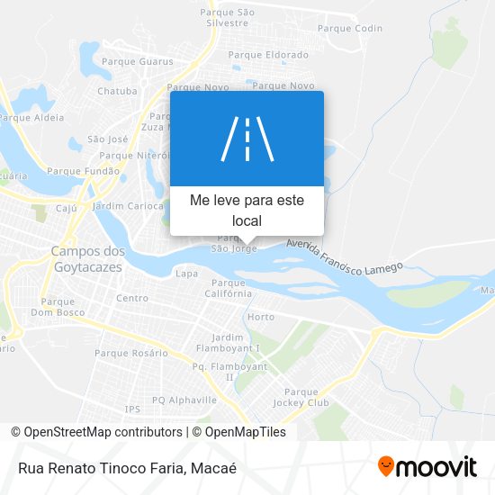 Rua Renato Tinoco Faria mapa