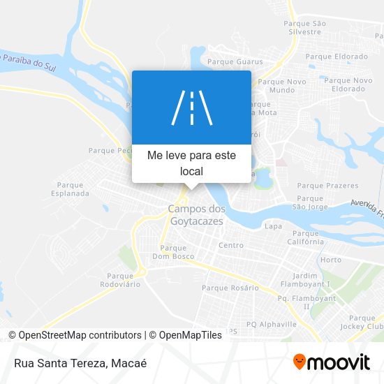 Rua Santa Tereza mapa