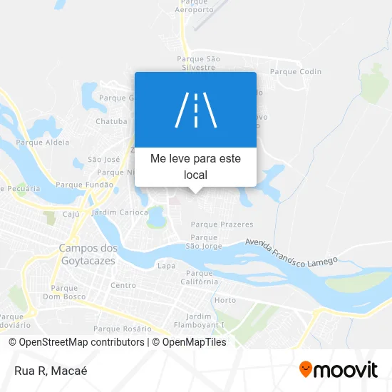 Rua R mapa