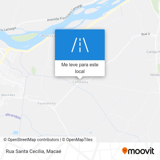 Rua Santa Cecília mapa