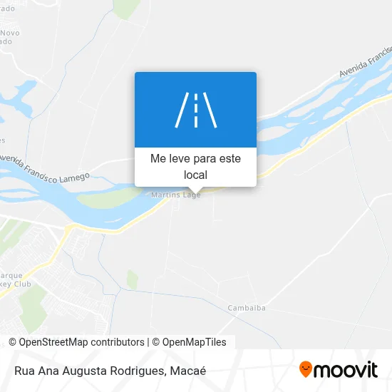 Rua Ana Augusta Rodrigues mapa