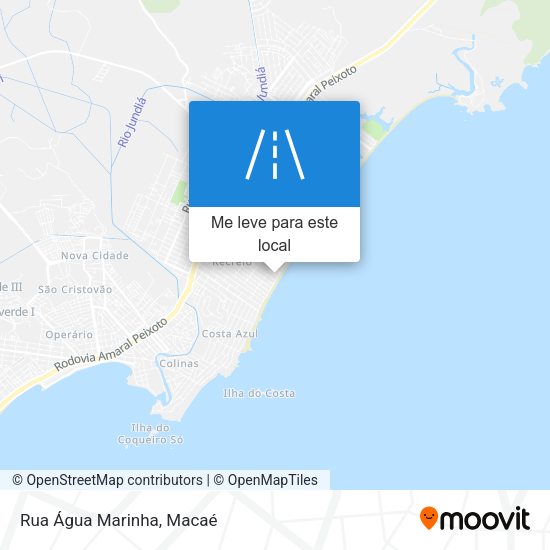 Rua Água Marinha mapa