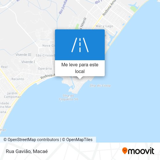 Rua Gavião mapa