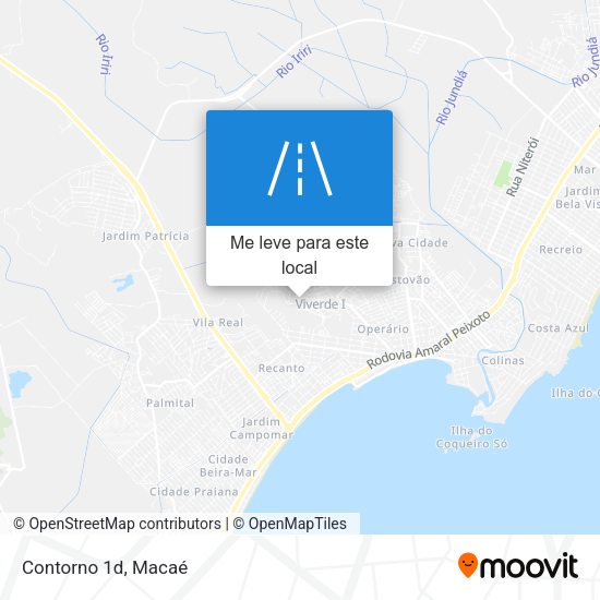 Contorno 1d mapa