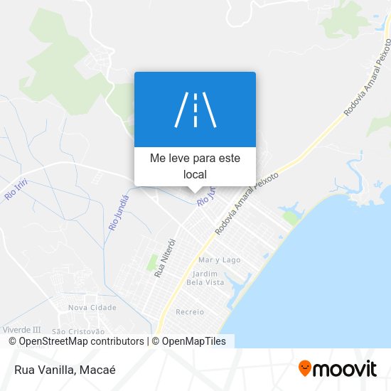 Rua Vanilla mapa