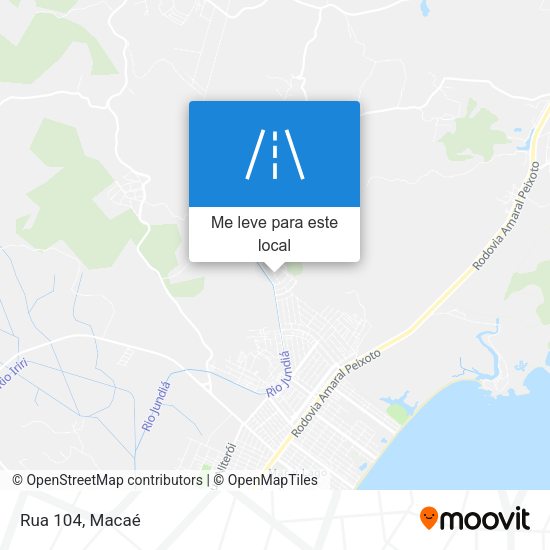 Rua 104 mapa