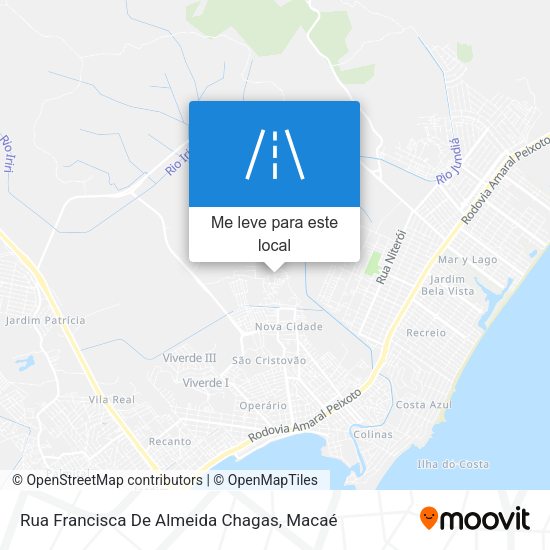 Rua Francisca De Almeida Chagas mapa