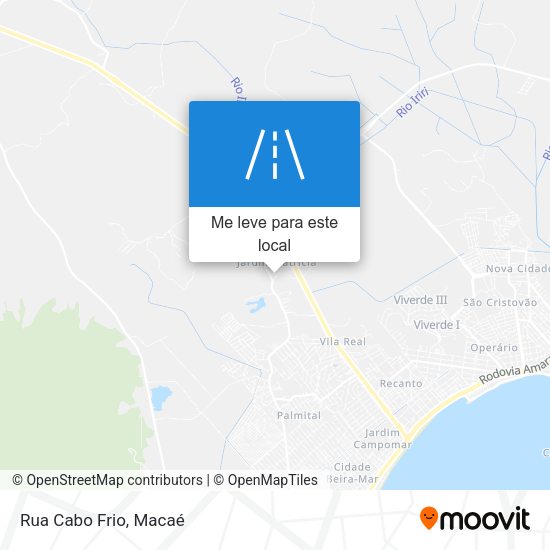 Rua Cabo Frio mapa