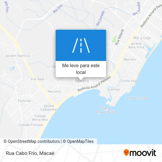 Rua Cabo Frio mapa