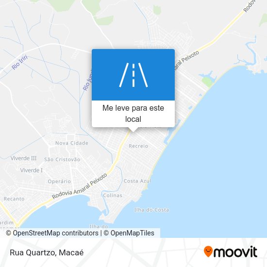 Rua Quartzo mapa