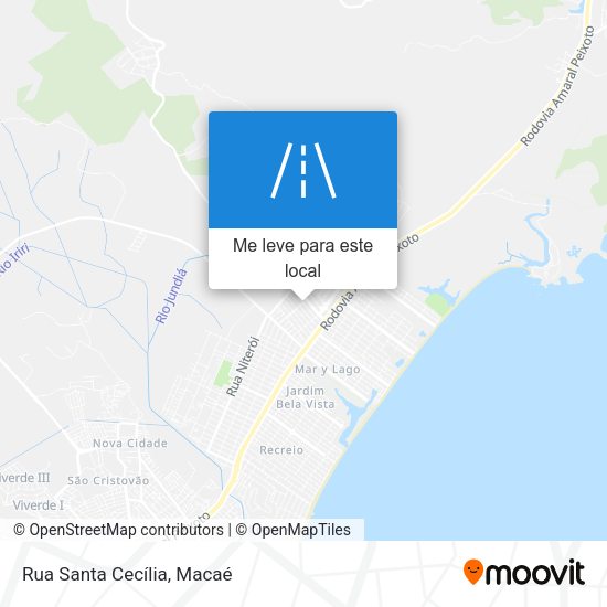 Rua Santa Cecília mapa