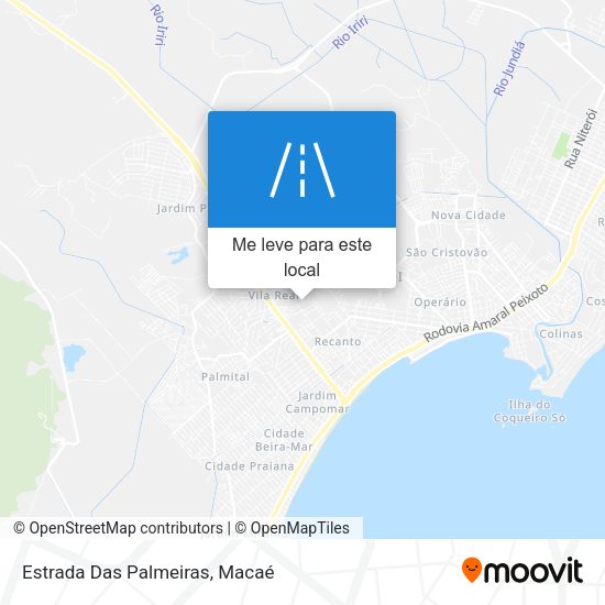 Estrada Das Palmeiras mapa