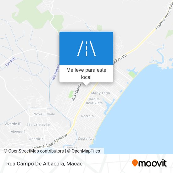 Rua Campo De Albacora mapa