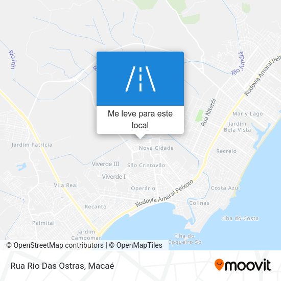Rua Rio Das Ostras mapa