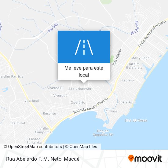 Rua Abelardo F. M. Neto mapa